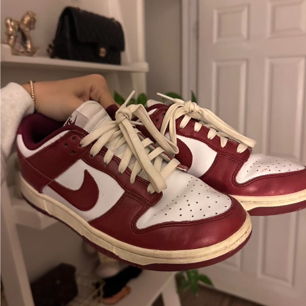 Nike Women's Red and White Sneakers